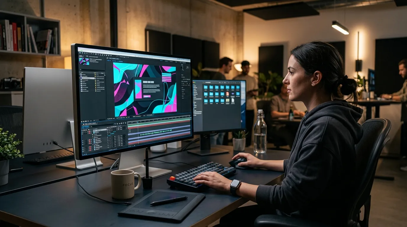 Professional motion graphics and animated visual content