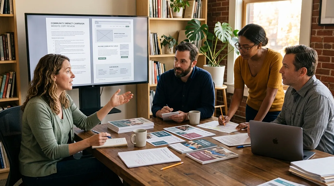 Strategic nonprofit copywriting for websites, campaigns, and fundraising materials